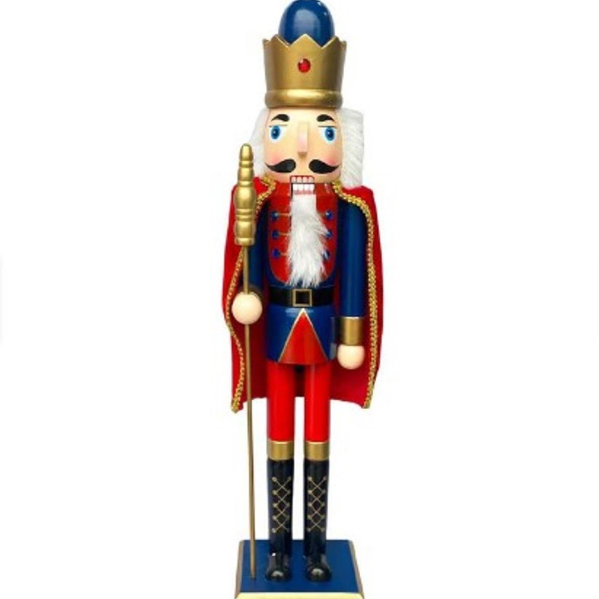 GENERICO - Cascanuez de Madera Rey con Cetro 61 cm A1