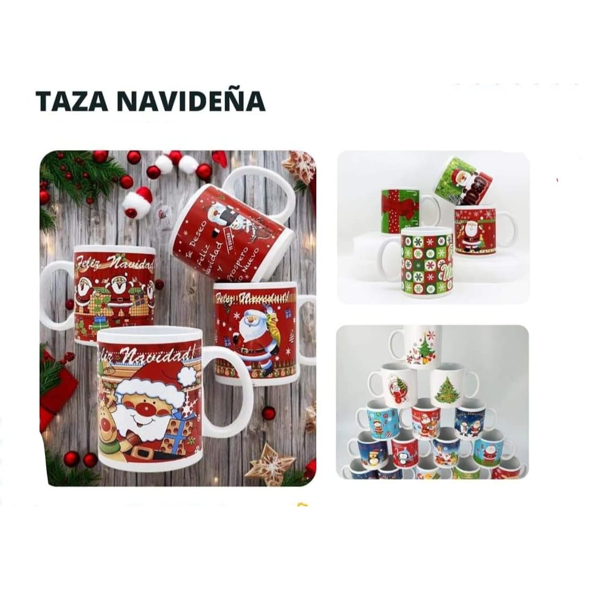 TAZA DE NAVIDAD  - PACK DE 6, marca GENERICO - Foto Principal