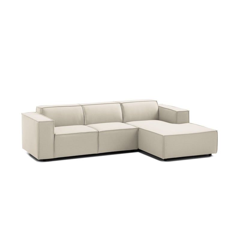 GENERICO - SECCIONAL CALIFORNIA color blanco - Tela Anti fluido