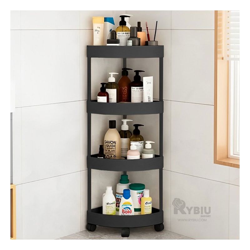 RYBIU IMPORT - Estante Portatil en Color Negro Y+Regalo Agendita