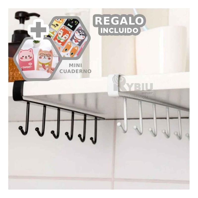 GENERICO - Colgador Funcional para Taza en Blanco Y+Gift MiniAgenda
