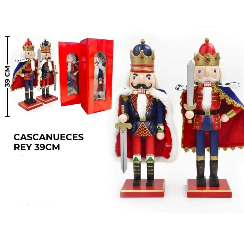 GENERICO - CASCANUECES REY 39CM  UNIDAD