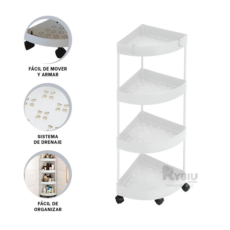 GENERICO - Carretilla Apta en Espacios Estrechos Blanco Y+Gift Stickers