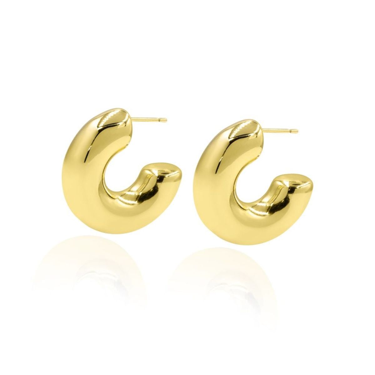 CLEO JOYAS & ACCESORIOS - HOOP ARGOLLA CHUNKY DORADO
