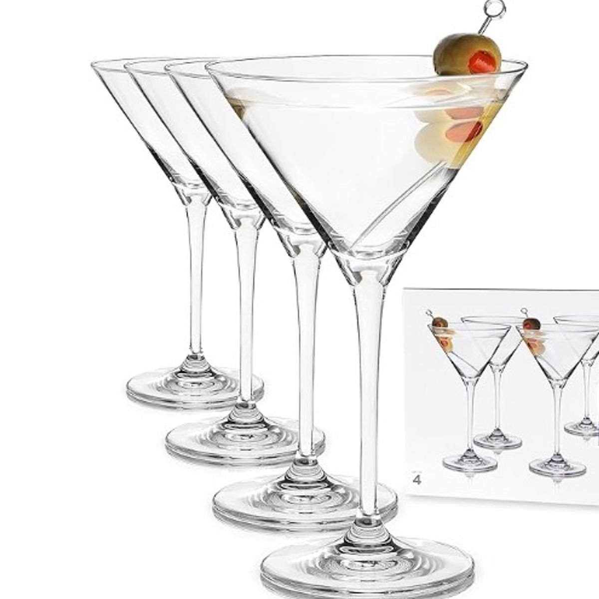 NADIR - Juego 4 Copas para Martini Tallo alto