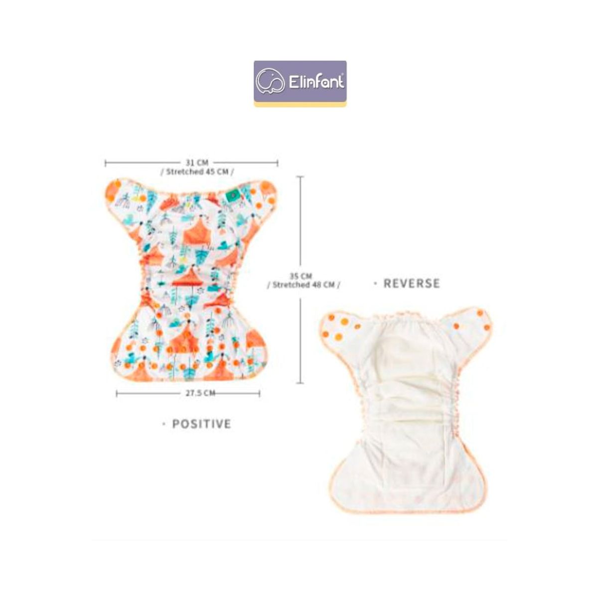 GENERICO - Pañal de Tela Algodón de Bambú - Pack 5 Unidades