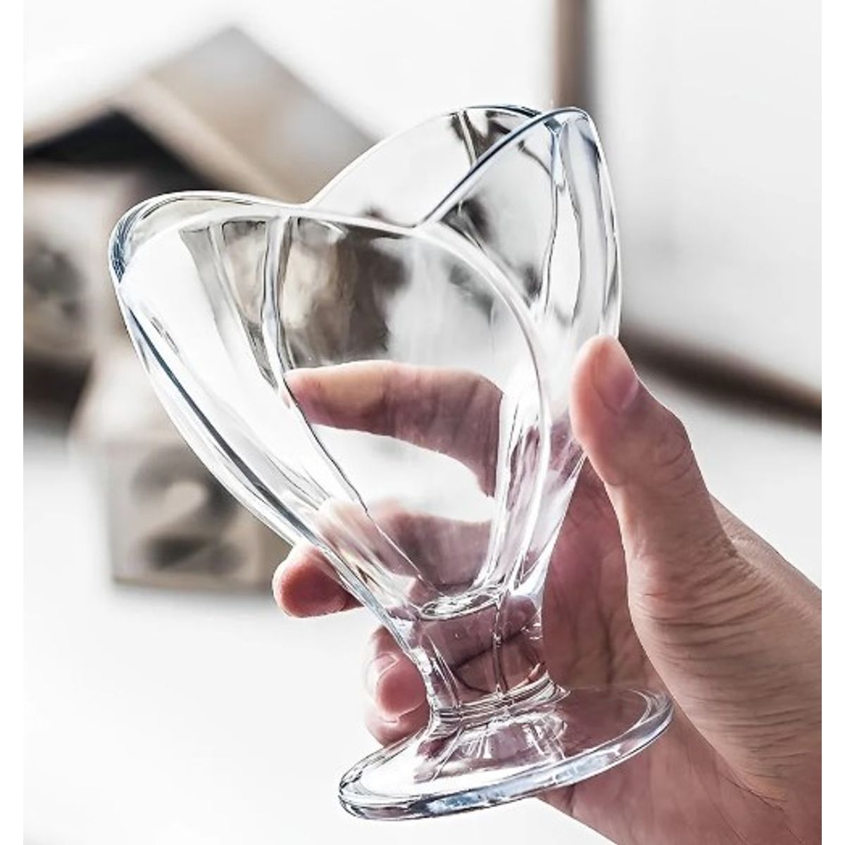 GENERICO - Set x 6 Copas de Helado o Postre  Tulipán 350ml