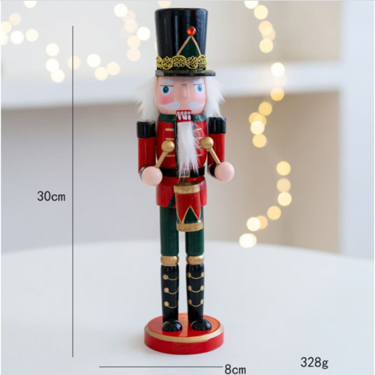 GENERICO - Soldado Cascanueces Tamborilero 25CM  UNIDAD