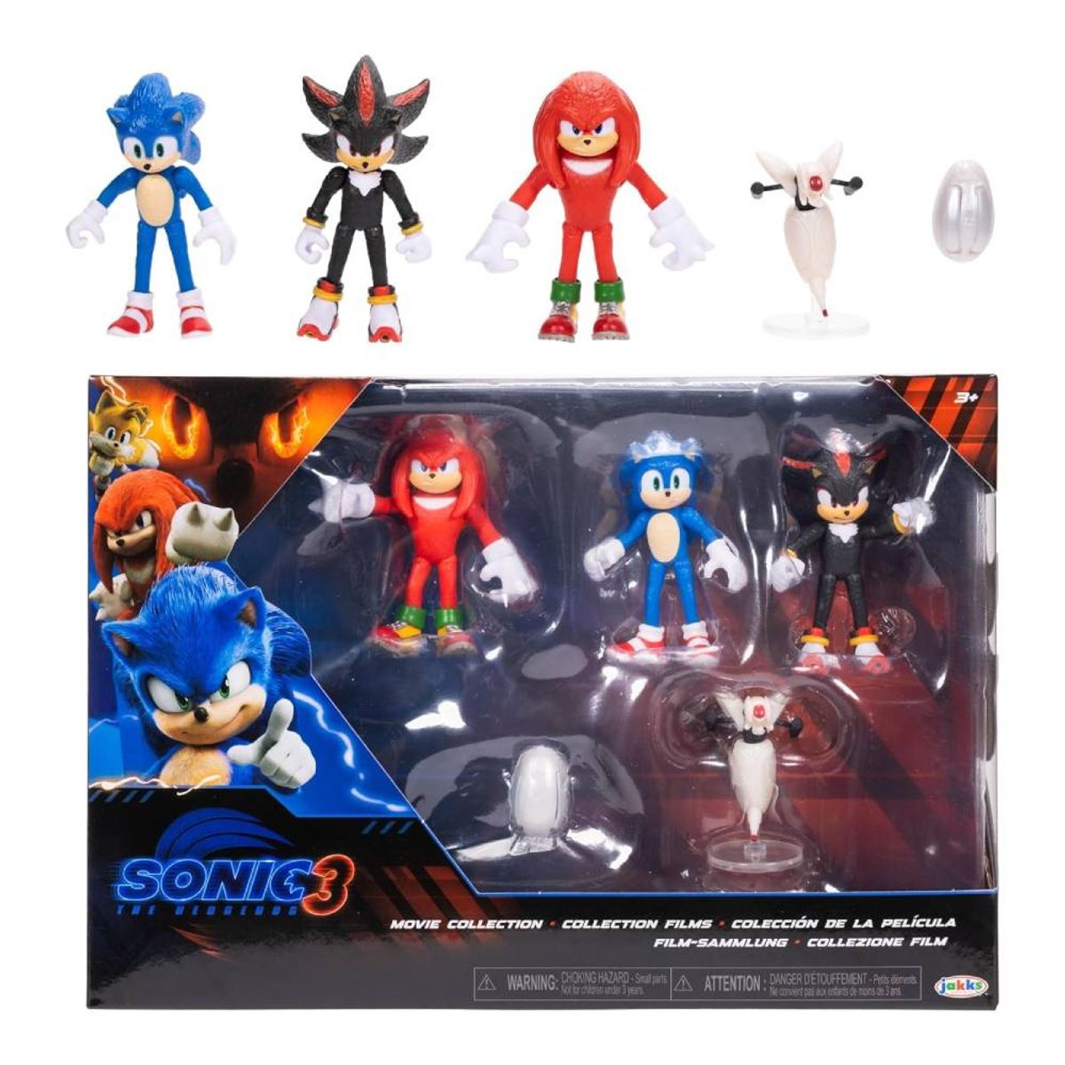 SONIC - Sonic 3 Pelicula Pack 5 Figuras 6cm