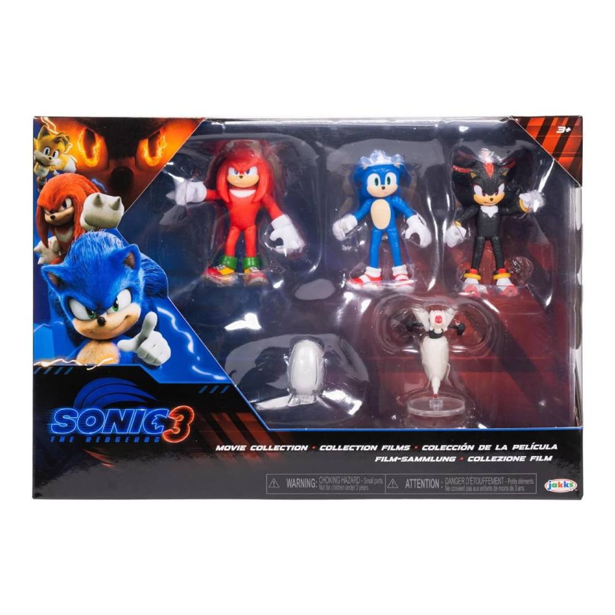 SONIC - Sonic 3 Pelicula Pack 5 Figuras 6cm