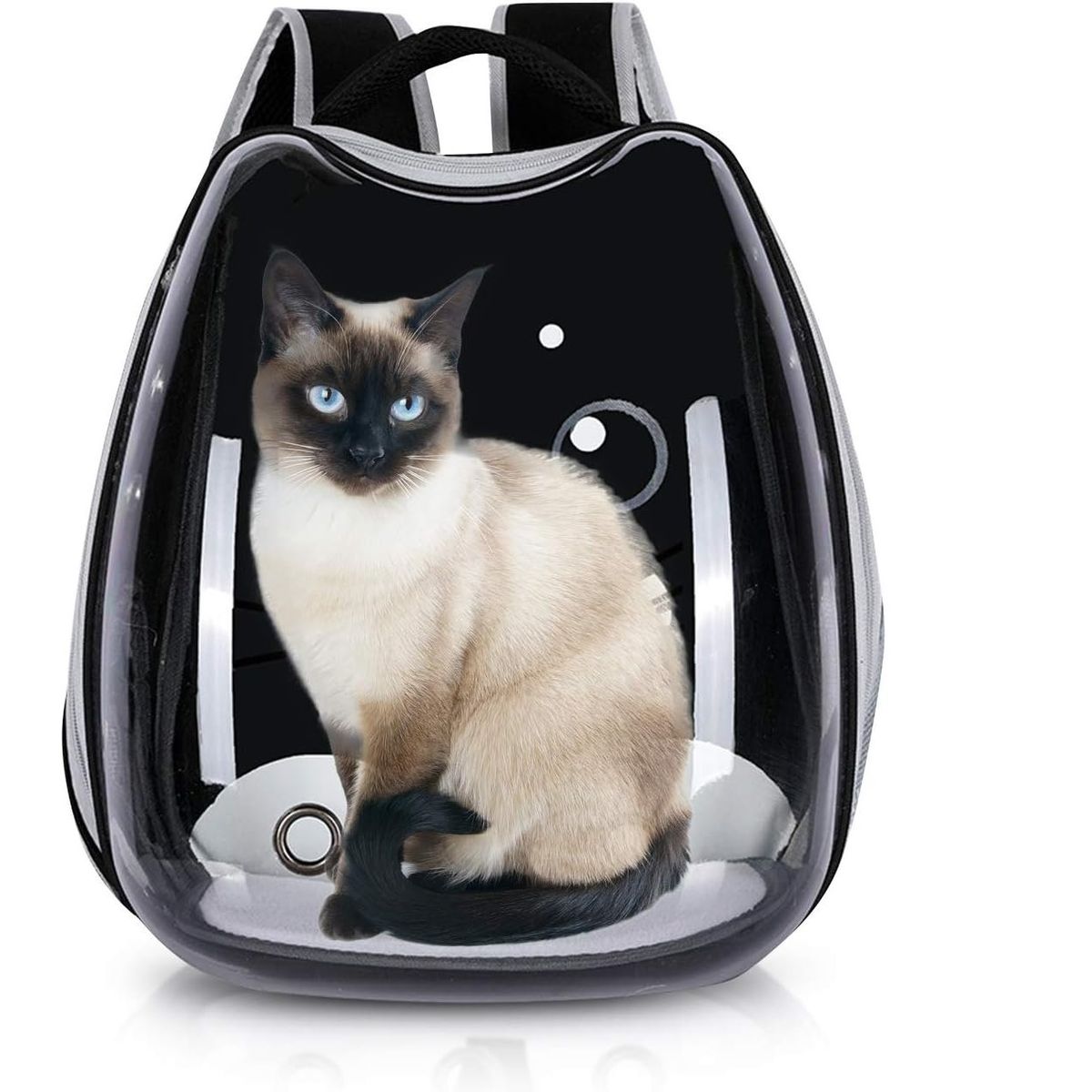 GENERICO - Mochilas para Mascotas para Perros y Gatos Color Negro