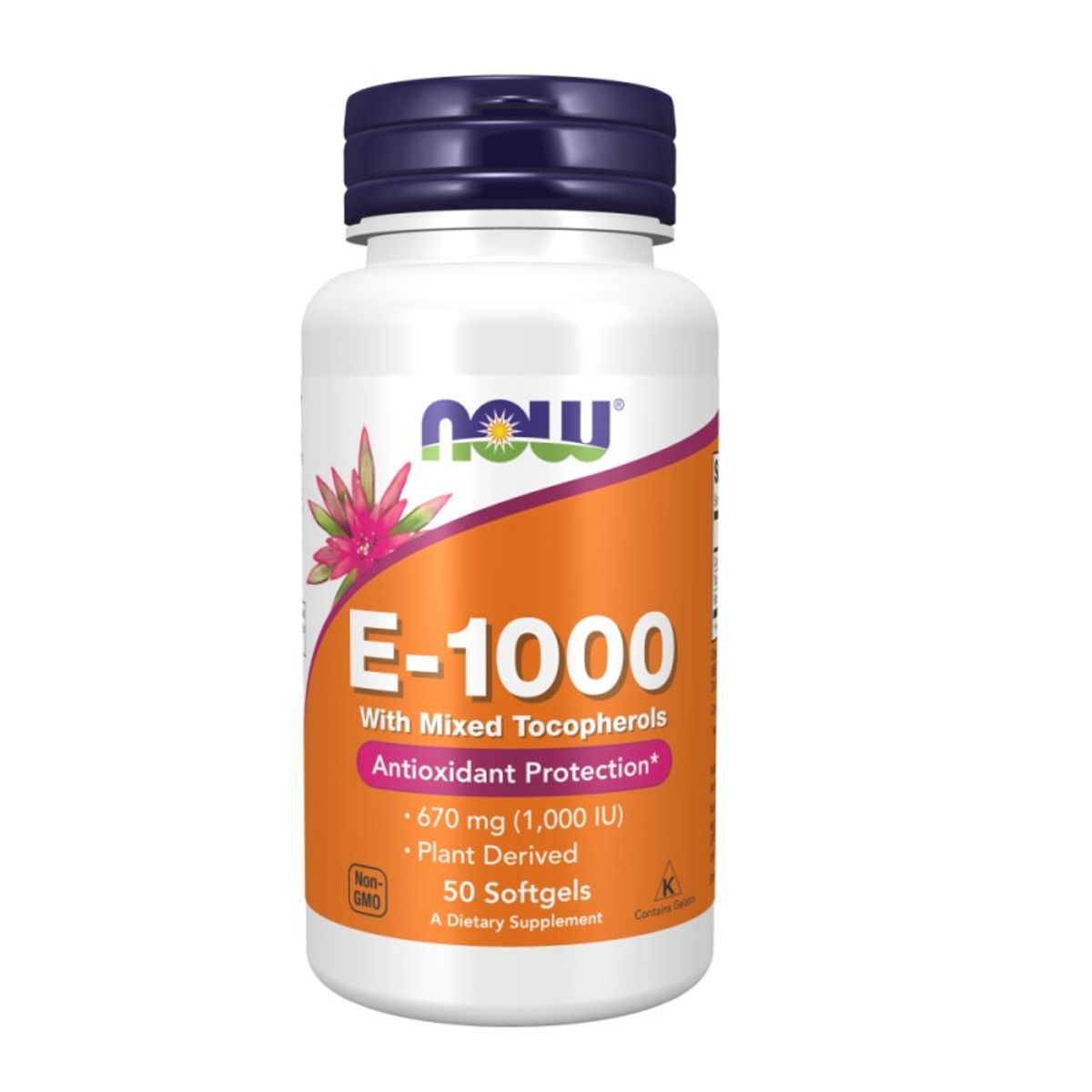 NOW - Vitamina E-1000 en Cápsulas 670 mg x 50 u - Now Foods
