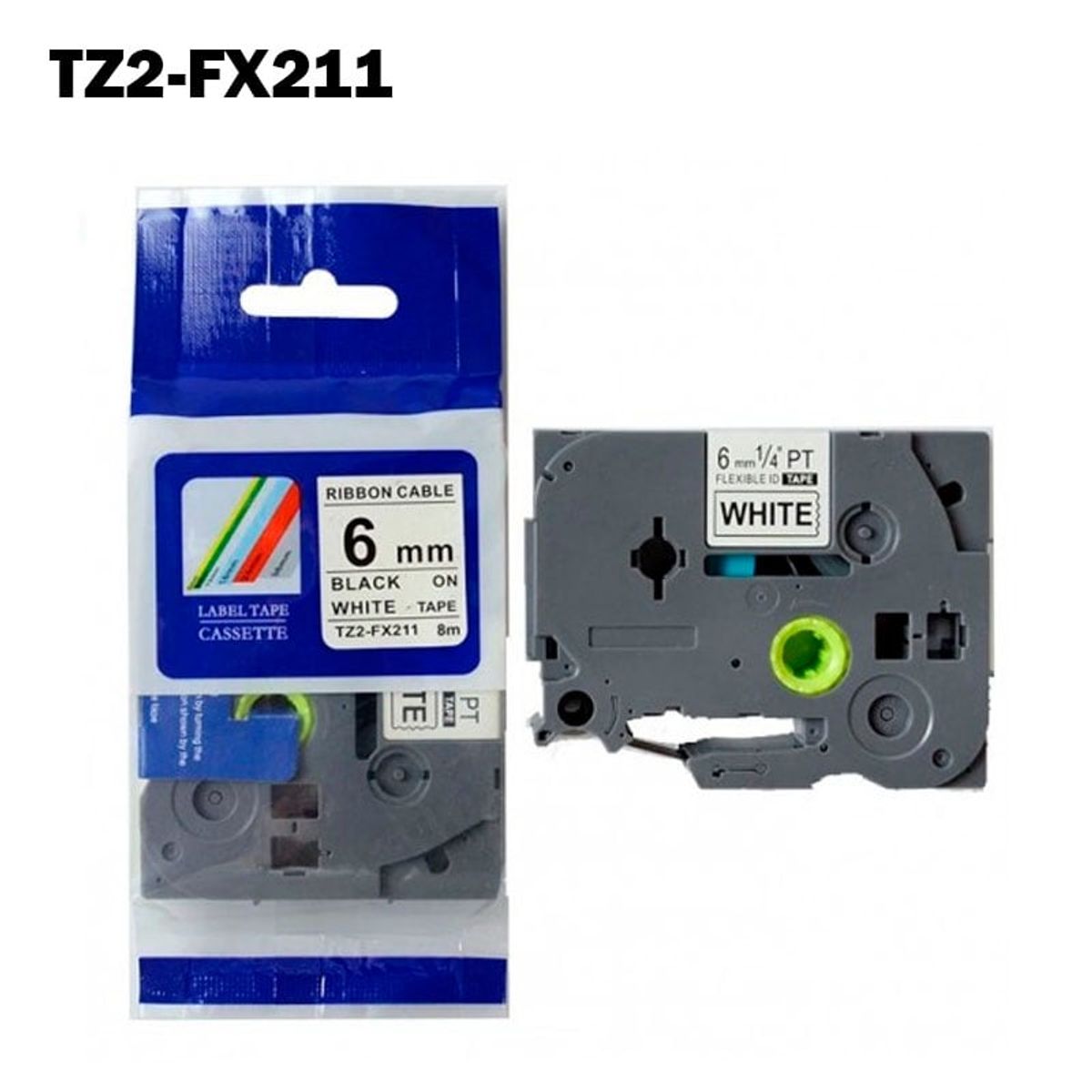 GENERICO - TZ2-FX211  Cinta Compatible Laminada Flexible Brother TZE-FX211