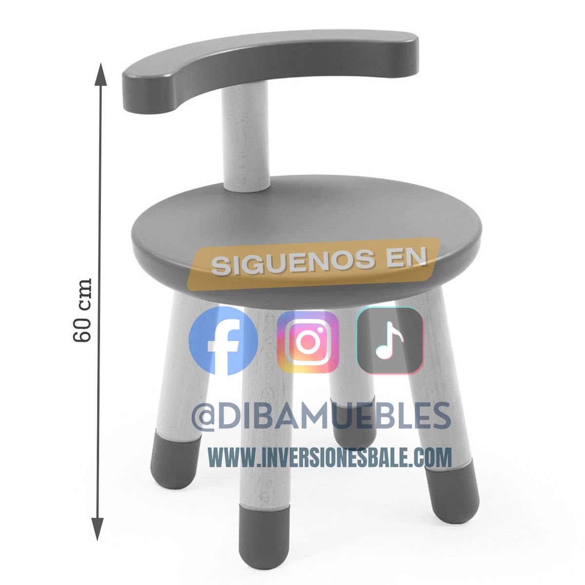 DIBA MUEBLES - Silla x2und Infantil Yoli Celeste - DIBA Muebles