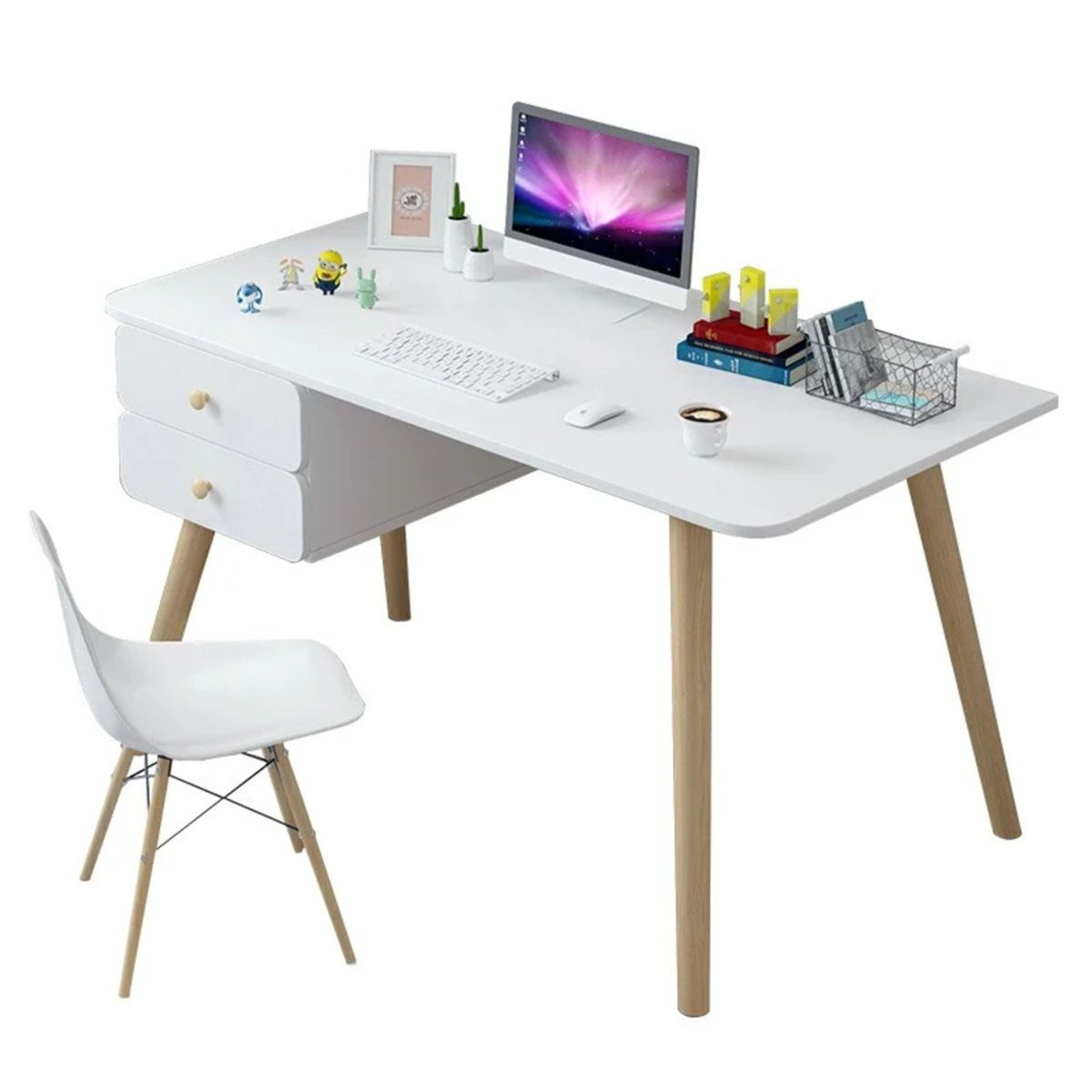 TU MESITA - Escritorio Melendra Blanco 120cm