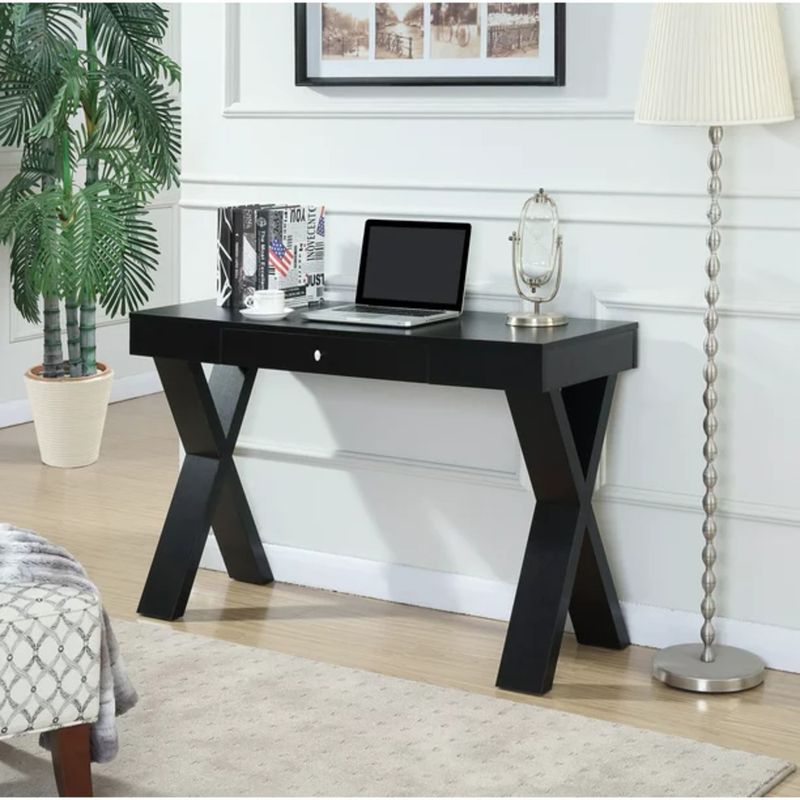 TU MESITA - Escritorio Contemporáneo Olite Negro 120cm