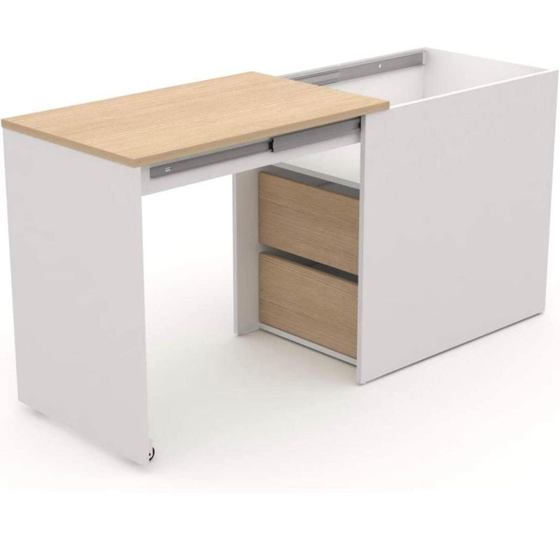 TU MESITA - Escritorio Extensible Moderno TrumTrum Blanco