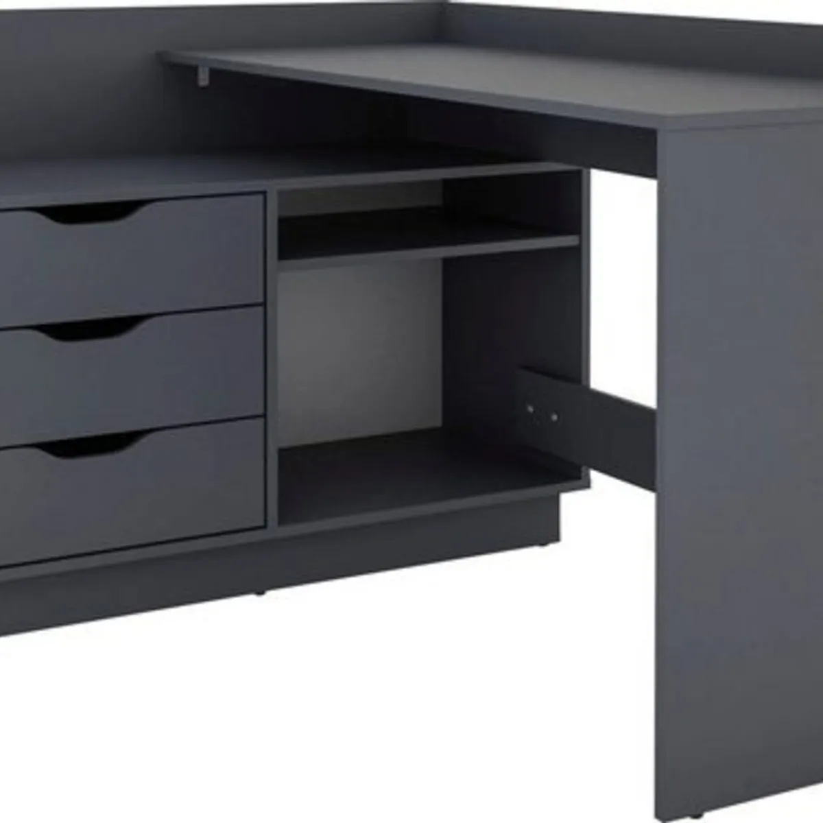 TU MESITA - Escritorio Esquinero Moderno Wilde Negro