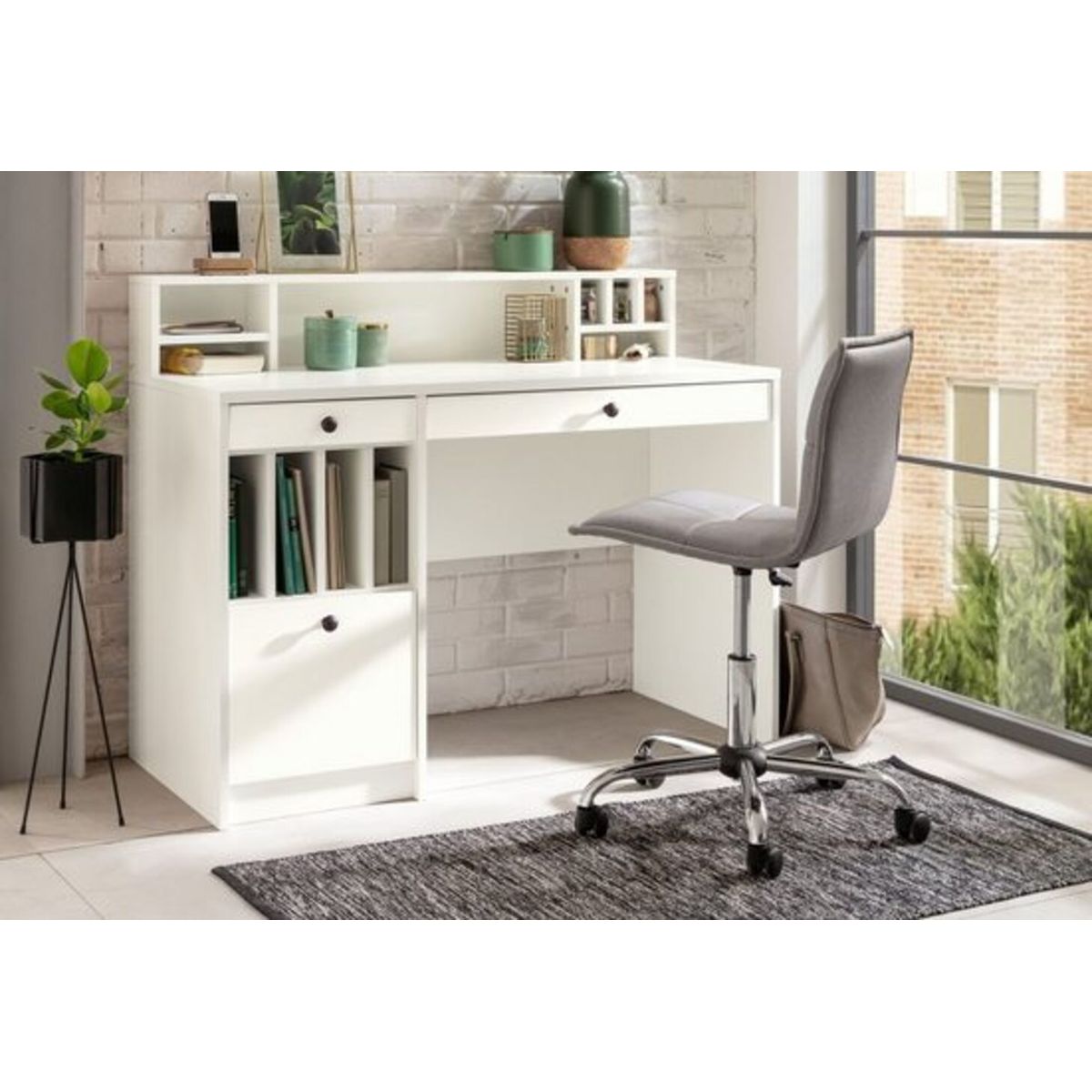 TU MESITA - Escritorio Moderno Dickens Blanco 120cm