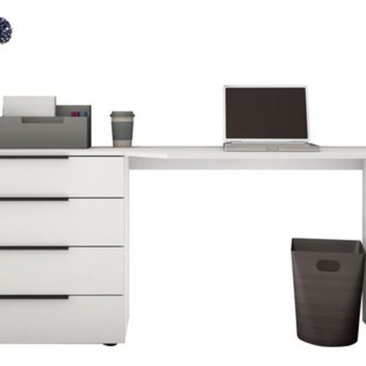 TU MESITA - Escritorio Moderno García Blanco Largo 196cm