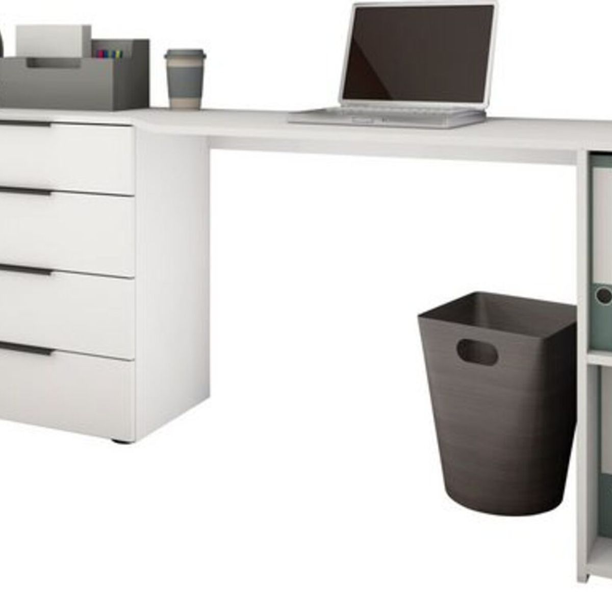 TU MESITA - Escritorio Moderno García Blanco Largo 196cm