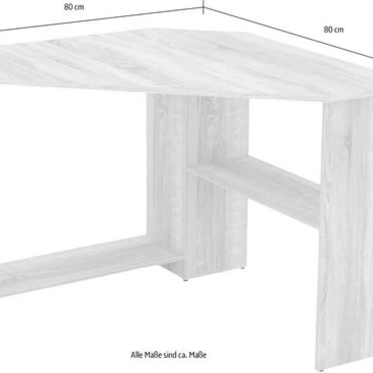 TU MESITA - Escritorio Esquinero Moderno William Blanco