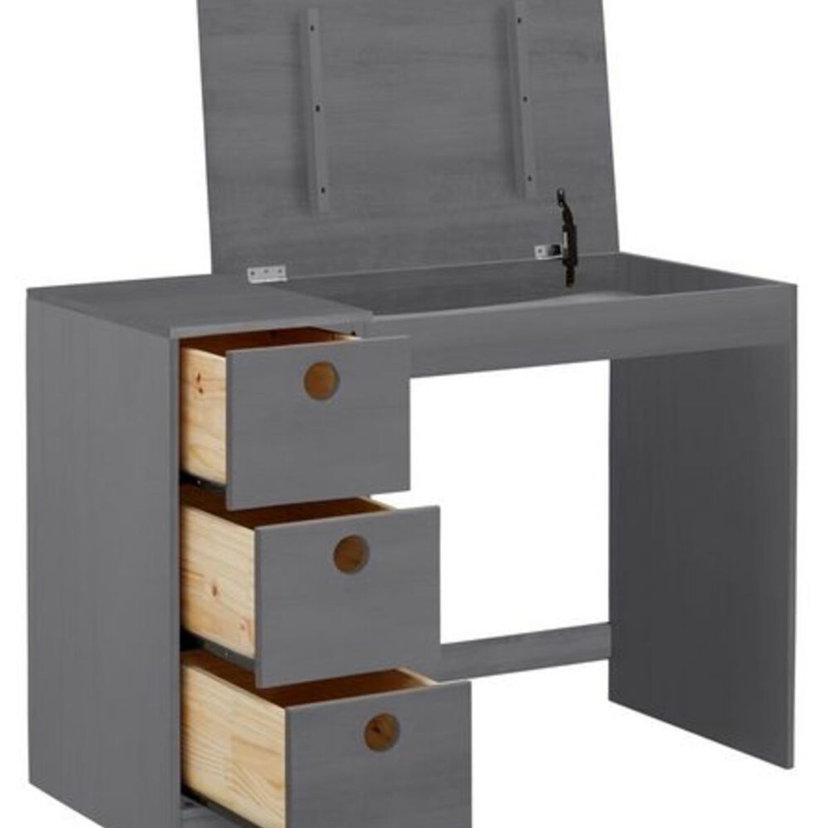 TU MESITA - Escritorio Moderno Austen 3 Cajones Negro