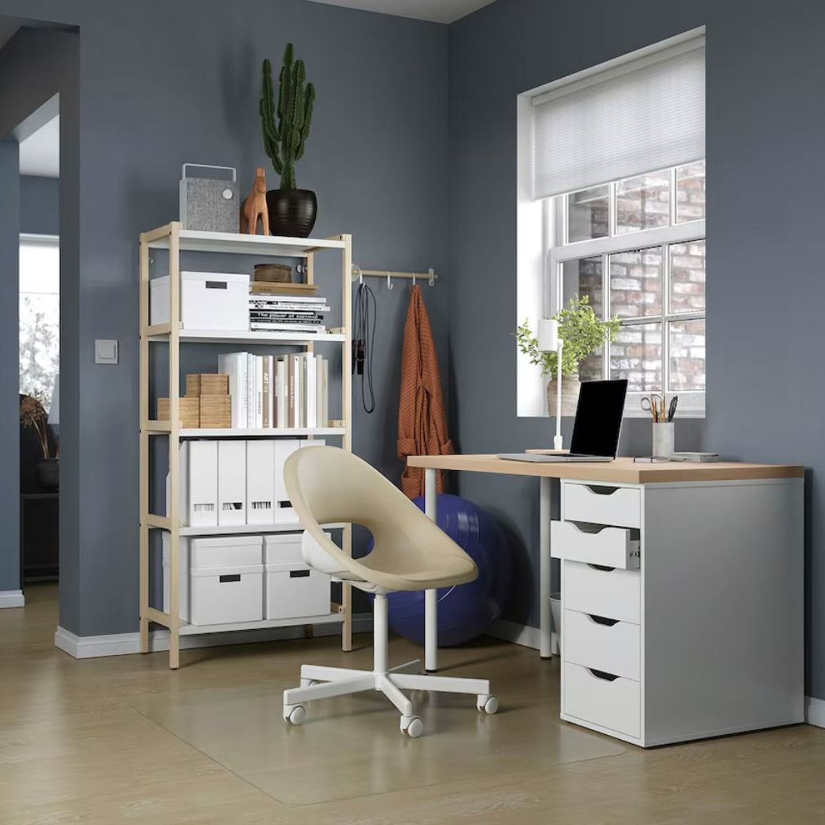 TU MESITA - Escritorio Moderno Raggio BlancoDuna 120cm