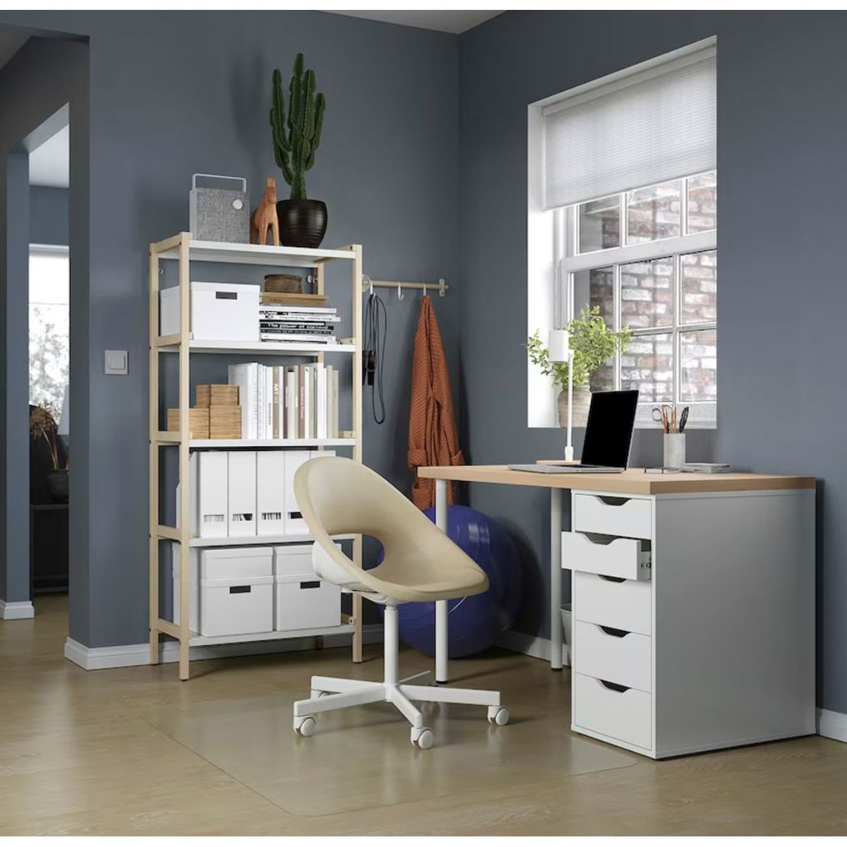 TU MESITA - Escritorio Moderno Raggio BlancoDuna 120cm