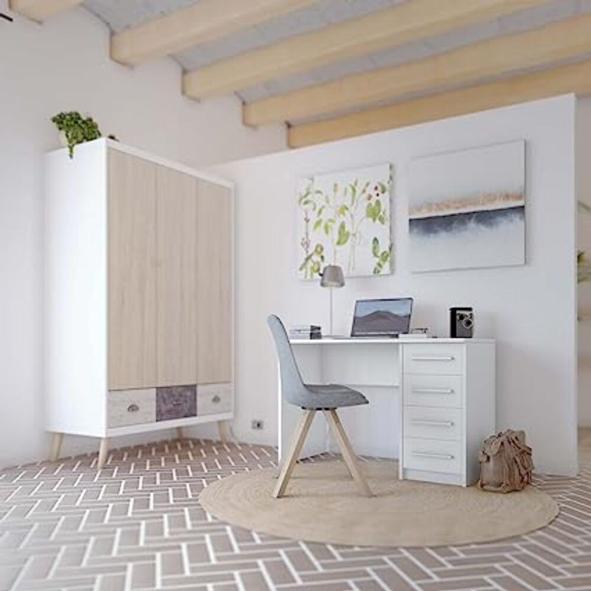 TU MESITA - Escritorio Moderno Korina Blanco