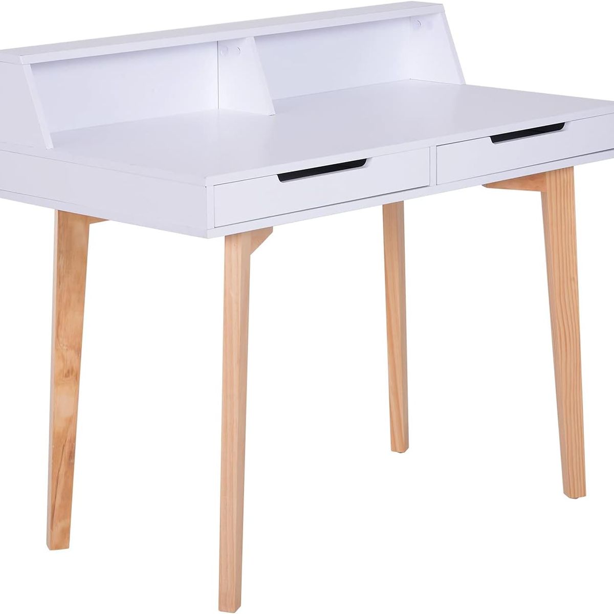 TU MESITA - Escritorio Vintage Arizaga 2 Cajones Blanco