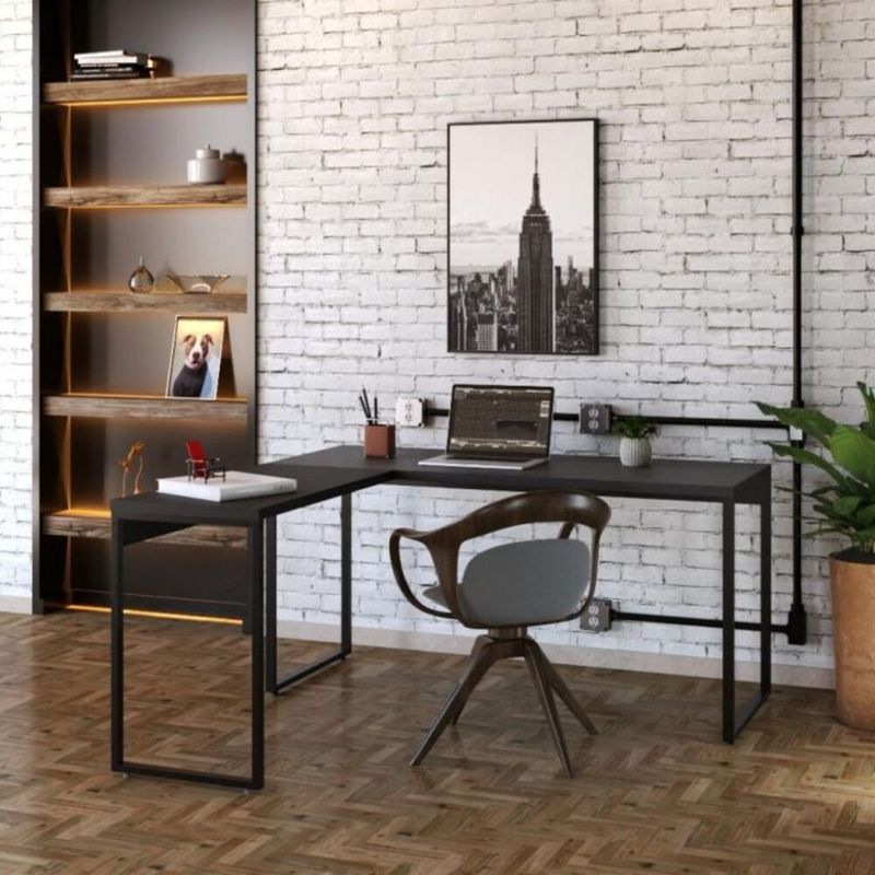 TU MESITA - Escritorio Industrial funcional Kiliam color Negro TU MESITA