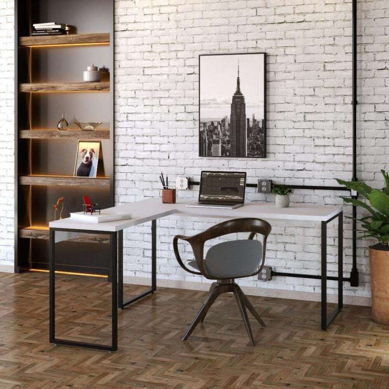 TU MESITA - Escritorio Industrial funcional Kiliam color Blanco TU MESITA