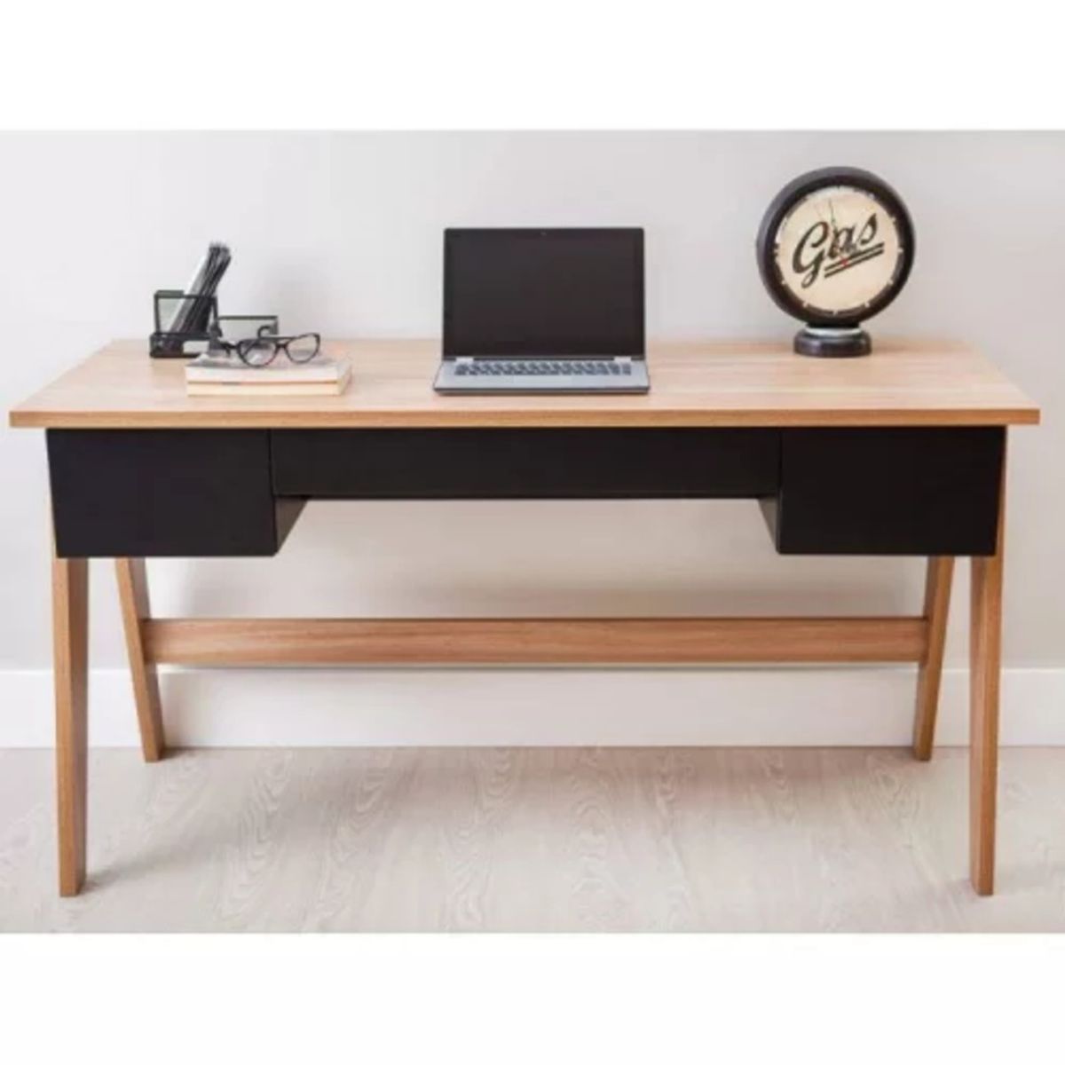 TU MESITA - Escritorio Nórdico moderno Constanzo color NegroRovere TU MESITA