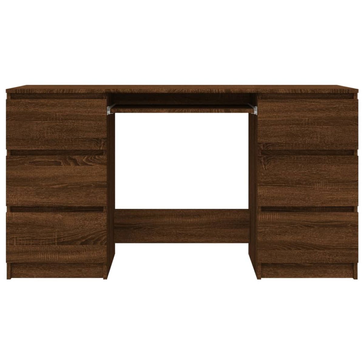 TU MESITA - Escritorio Clásico 6 cajones Benito color Marrón TU MESITA