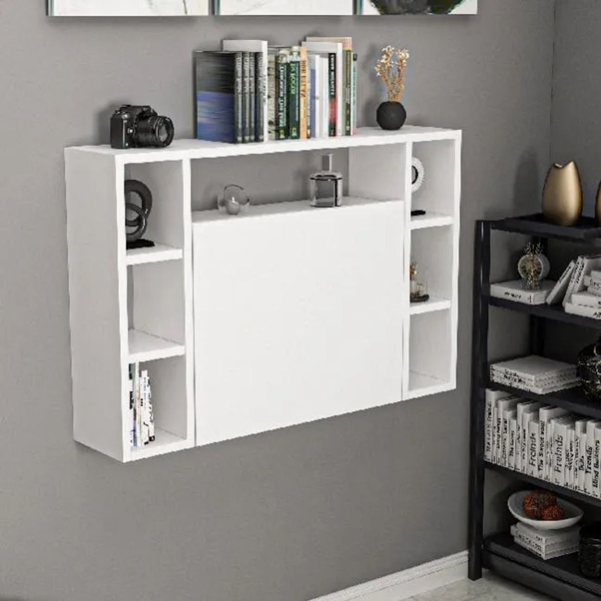 TU MESITA - Escritorio Flotante moderno Rogelio color Blanco TU MESITA