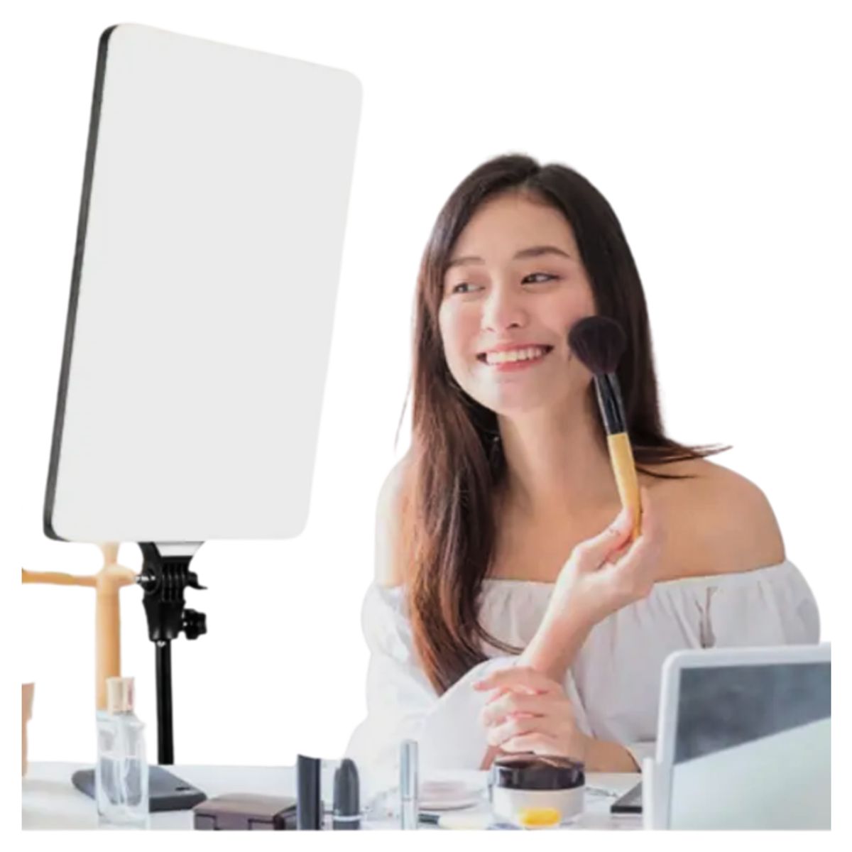 SEISA - Kit Luz LED Panel iluminación 100W de Estudio Fotografía 40CM  M777