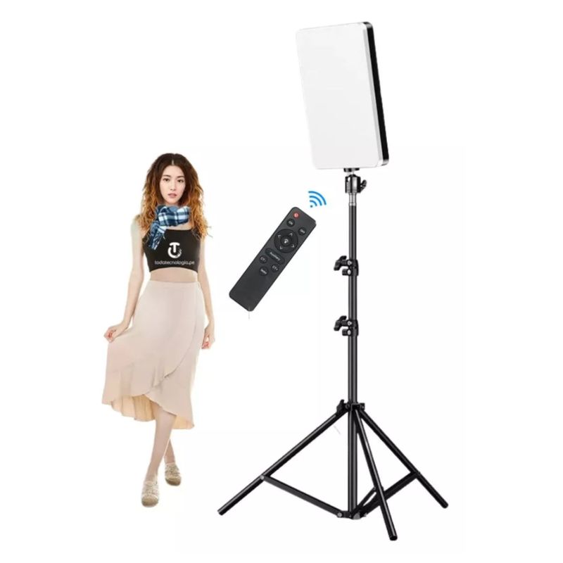 SEISA - Kit Luces LED Panel iluminación 100W de Estudio Fotografía 40CM  M777