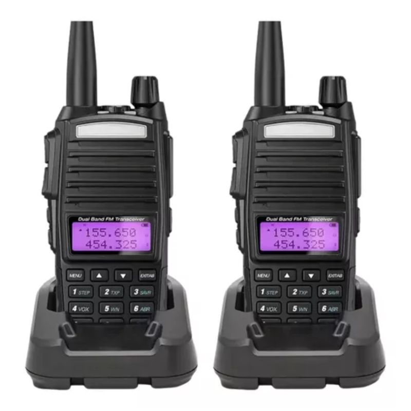 SEISA - Radio Comunicacion Walkie Talkie Radio Fm Dual Banda Pack Transmisor