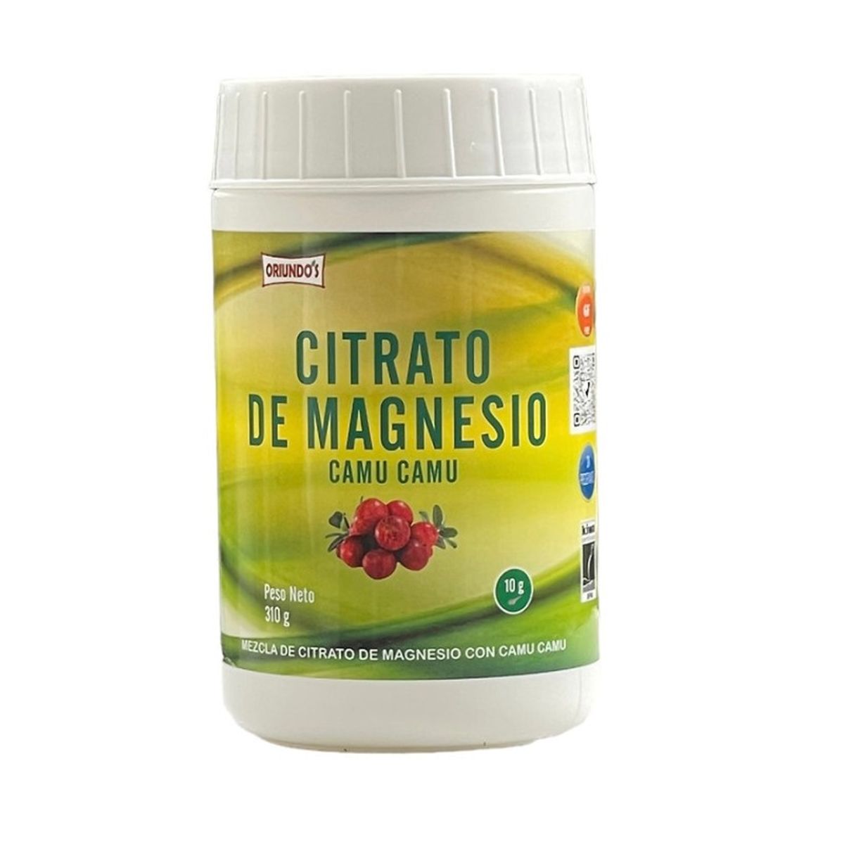 GENERICO - Citrato de Magnesio con Camu Camu en Polvo x 310 g - Oriundo's