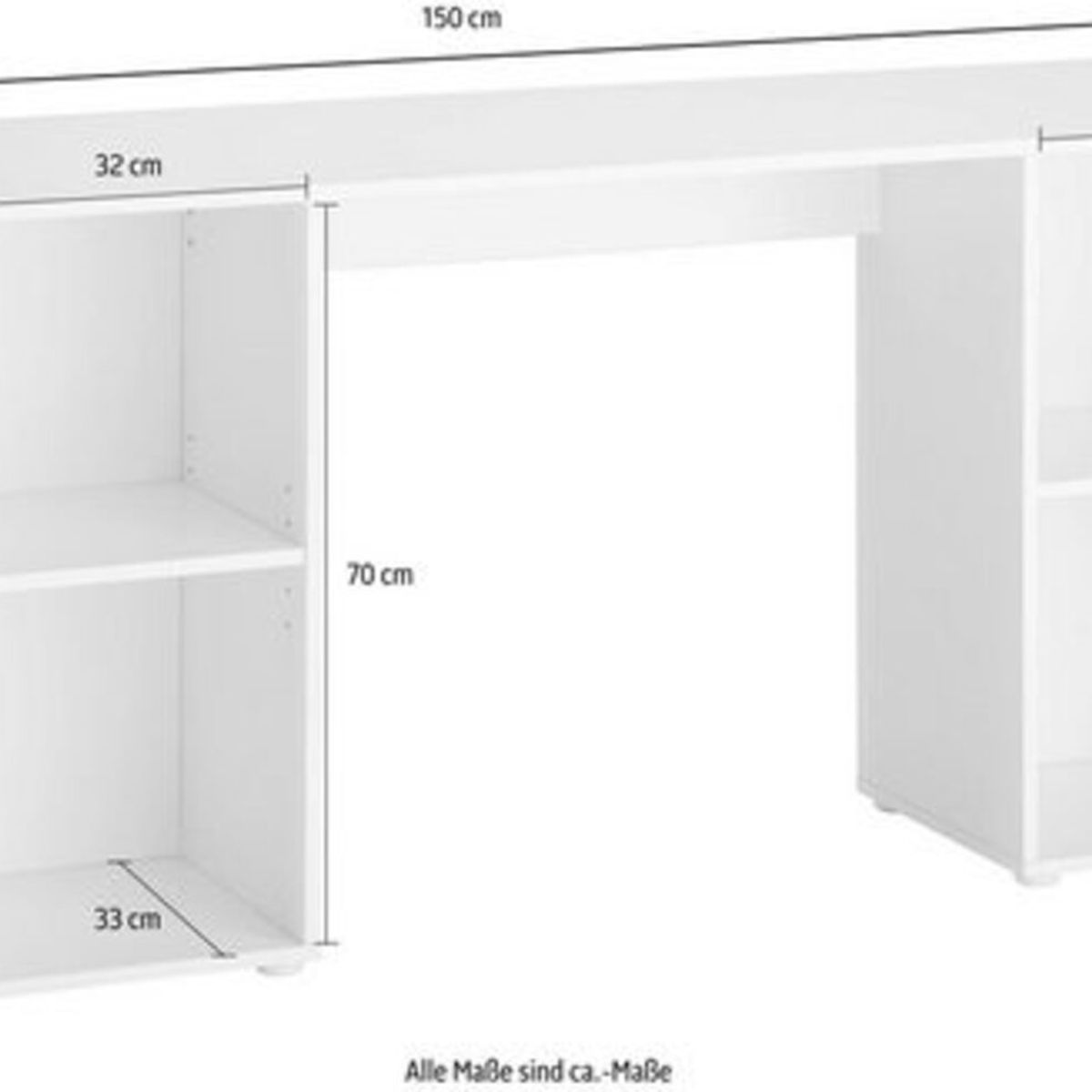 TU MESITA - Escritorio Moderno Huxley con 4 Compartimientos
