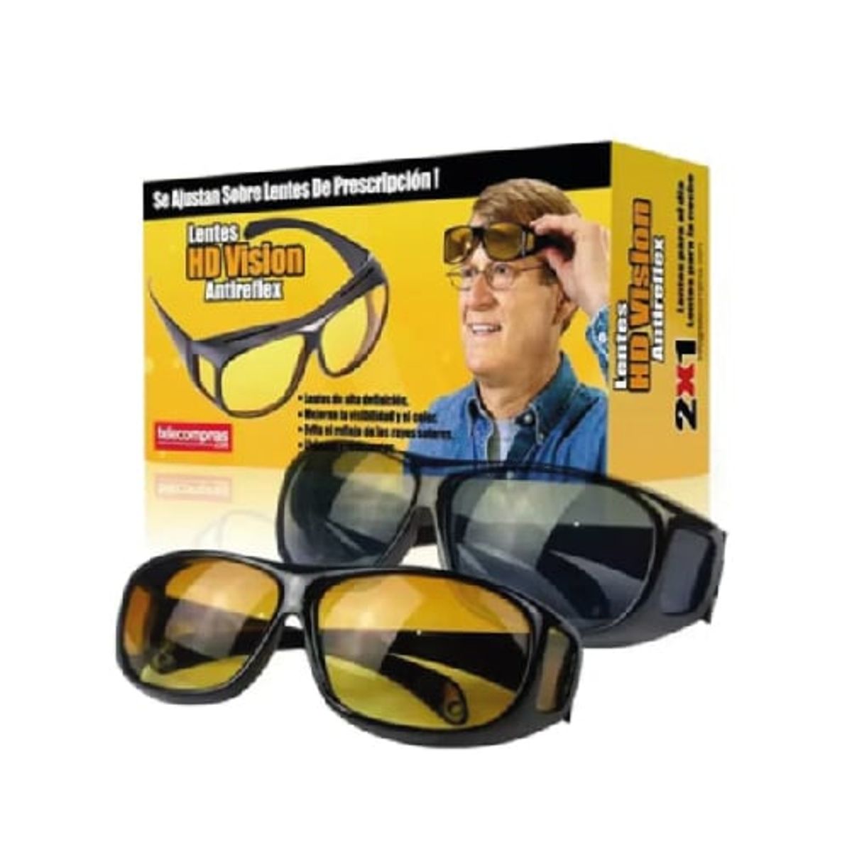 GENERICO - Lentes HD Gafas Día y Noche con Super Visión para Manejo