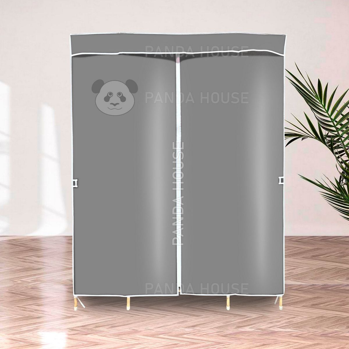 SM - ROPERO DE 3 CUERPOS MADERA GRIS