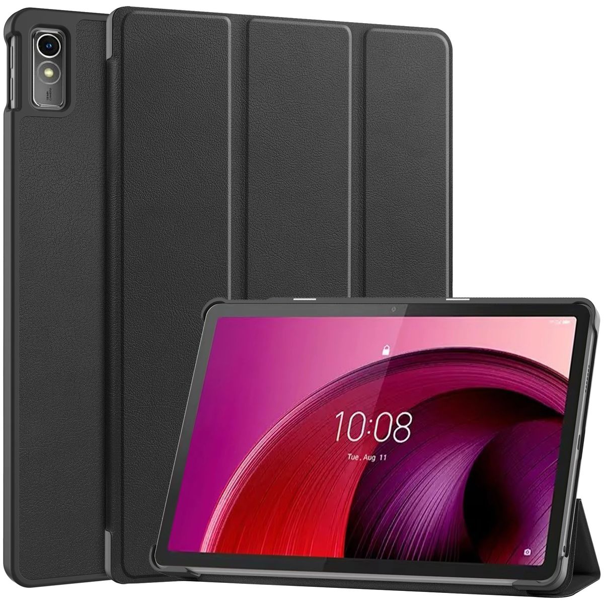 FUNDAANTIGOLPES - Funda Bookcover para Tablet Lenovo M10 5G TB-360ZU Negro