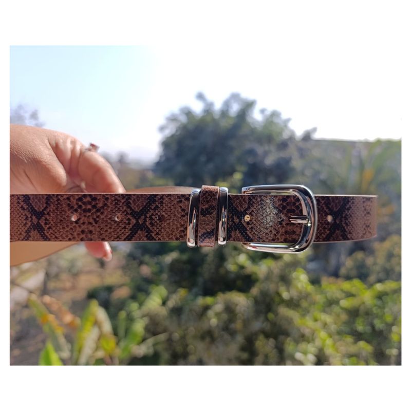 GENERICO - Correa  Elegante  Para Mujer  ModTigre 110CM Marron