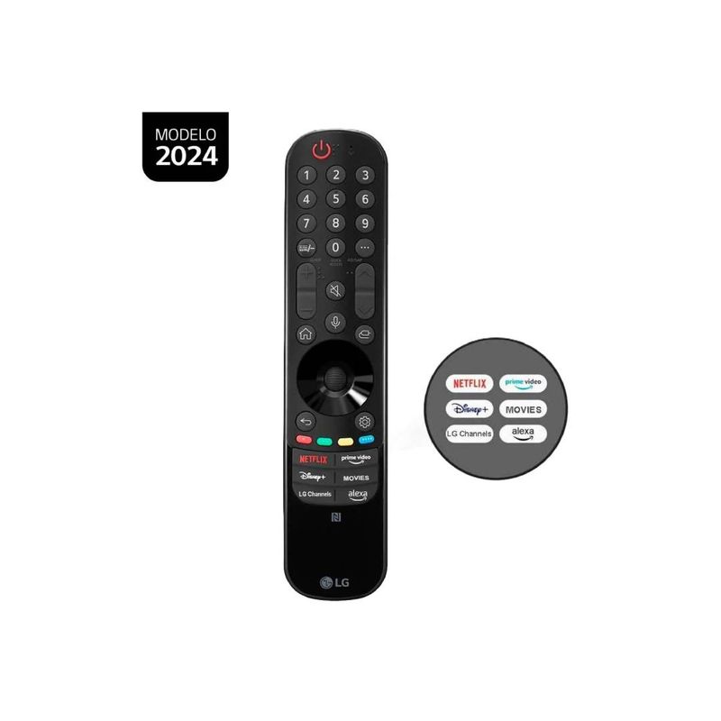 LG - Control Remoto Magic webOS 242322 Smart TV MR24GN Negro
