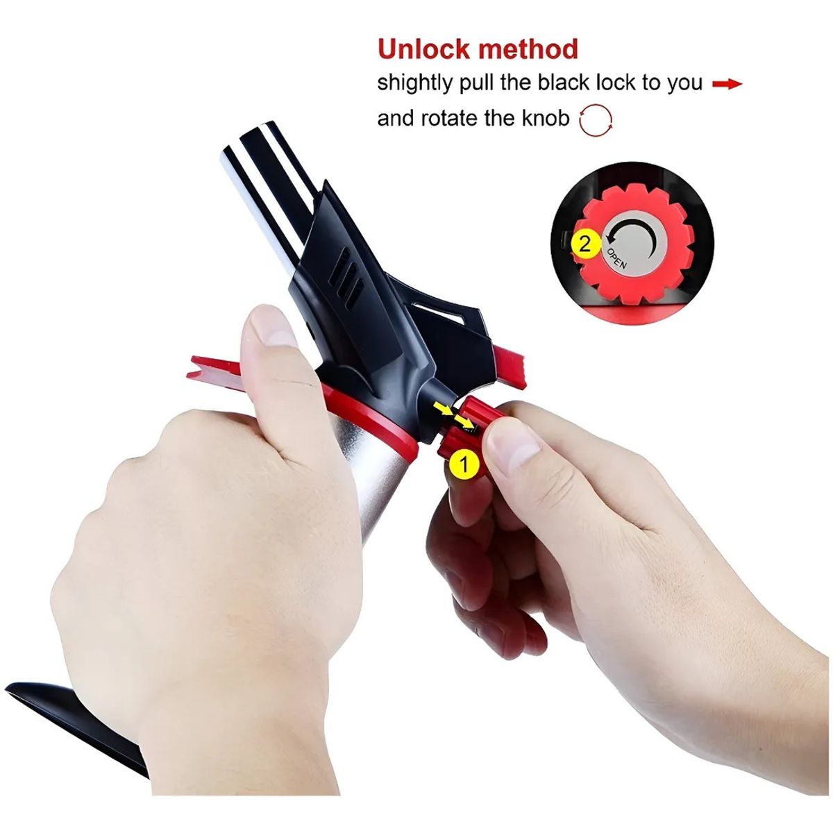 BLACK HAWK - Soplete Flameador Doble Cañon Cocina Profesional