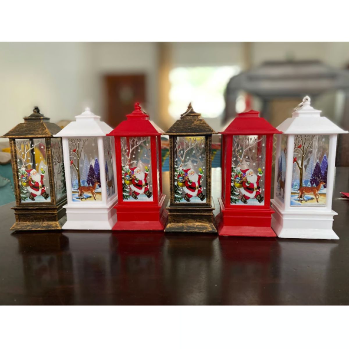 GENERICO - PACK DE 6 FAROLITOS NAVIDAD