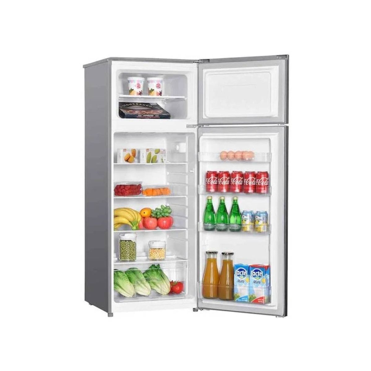 BLACKLINE - Refrigeradora Congelador FROST 205L-2PN 2 Puertas Inox Plateado