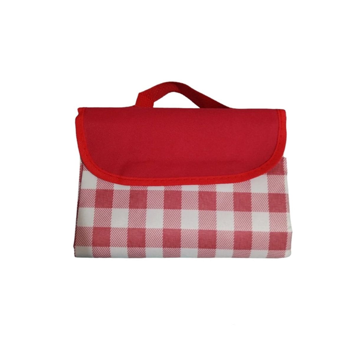 GENERICO - MANTA IMPERMEABLE PICNIC DISEÑO CUADROS ROJO